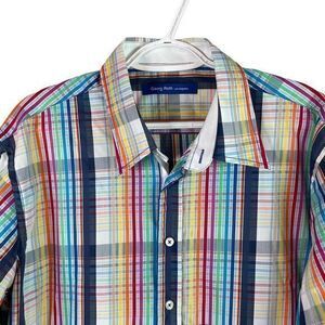 George Roth Los Angeles Button Down Shirt Mens XL‎ Colorful Long Sleeve Cotton